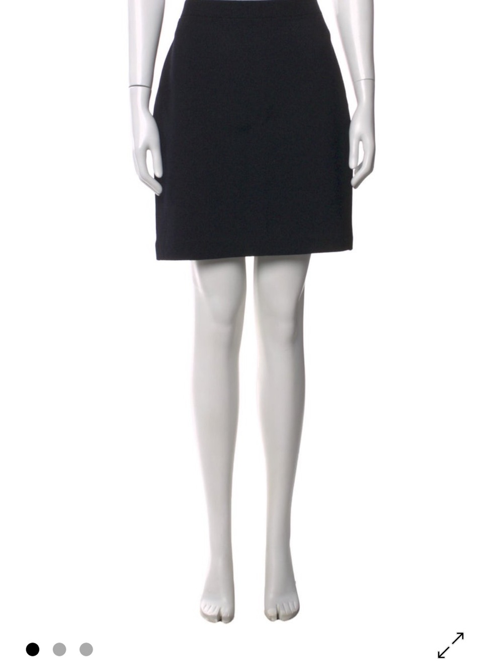 St. John Collection Black Straight Mini Skirt
